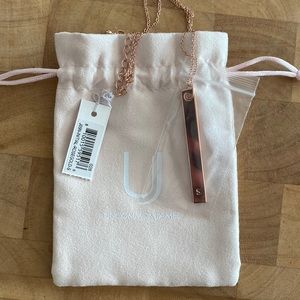 Uncommon James Rose gold initial necklace